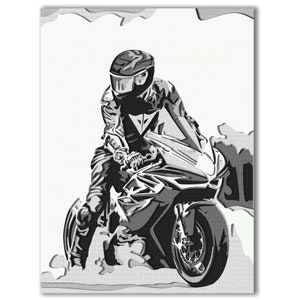 Multilayer panel motorcycle, Layered Art, Modern decor Laser cut files,Multilayer motorcycle