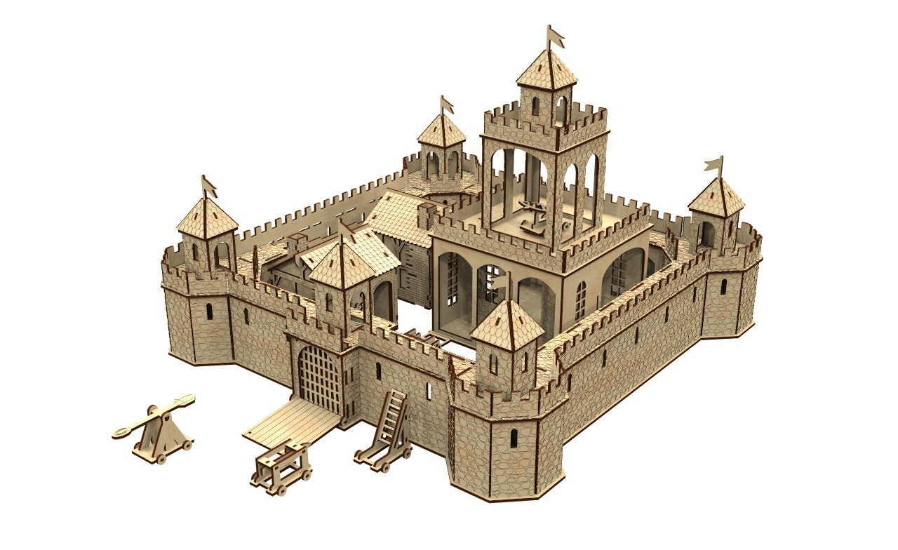 洋書 A Three-Dimensional Medieval Castle A Three-Dimensional