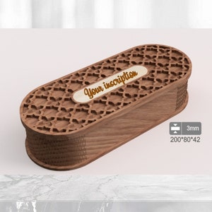Caixa de canetas cortada a laser SVG