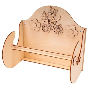Modelo de suporte para toalha de papel, corte a laser gravado, arquivo Glowforge, suporte para rolo de cozinha, padrão vetorial, suporte para toalha arquivos Svg S3