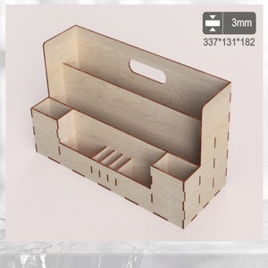 Organizer part 1 svg glowforge laser cut file