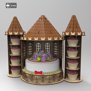 Candy bar castle SVG, castle svg , cutting template, castle princess S3
