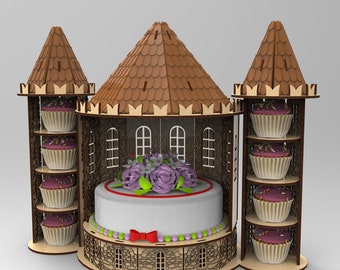 Candy bar castle SVG, castle svg , cutting template, castle princess S3