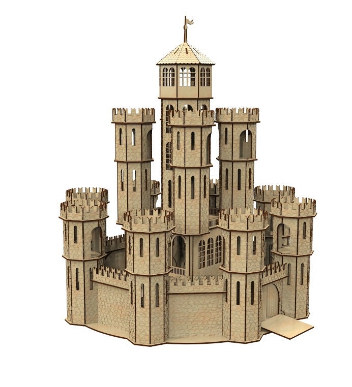 Castillo Medieval 3D Para Montar – Juguete Educativo Con Soldados Y Accesorios De Asedio
