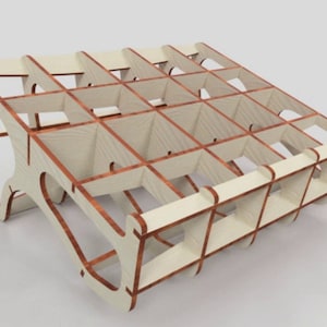 4 mm wooden Laptop stand Digital File For Laser and CNC ,CDR Laser cut files, vector pattern, vector templates, plan