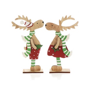 Decorazione di Natale con cervo in piedi tagliata al laser File vettoriali gratuiti di Natale tagliati al laser Ornamento di Natale SVG File di taglio al laser Glowforge