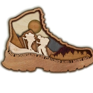 Arquivos de corte a laser de aventura de caminhada Art Decor para Glowforge