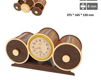 Wooden desk Jewelry Box with Drawer, desk clock , laser cut files, svg file, opener jewelry case Wedding Love,Laser cut vector model