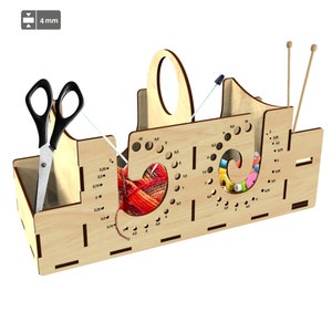 Garnkorb Geschenkkorb für Stricken vektor svg dxf design laser schneiden