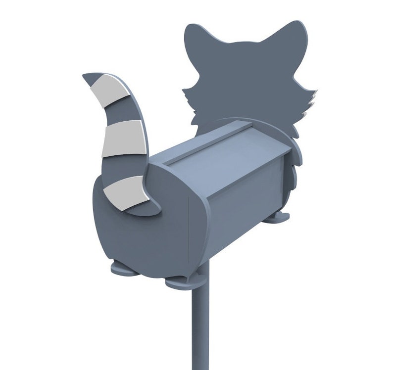 Raccoon Mailbox Pattern, Raccoon Wood Mailbox, Digital Raccoonmailbox ...
