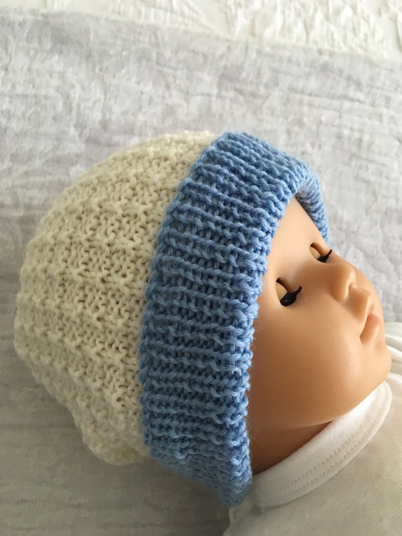cream baby hat