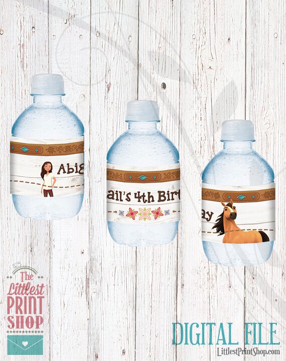 Personalised spirit bottle labels