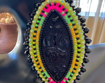 Black bear claw earrings