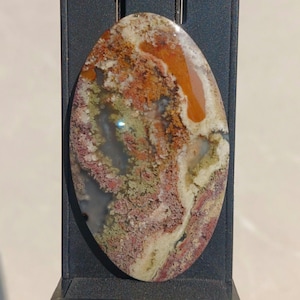 Java Moss Agate Cabochon Scenic Multicolor. MA.27
