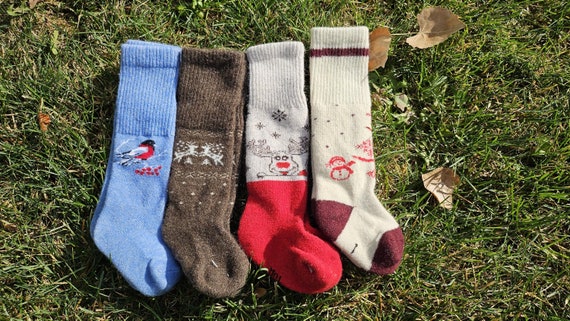 Kids' Mongolian Wool Long Socks (See Description)