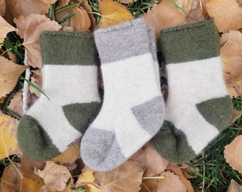 Mongolian Sheep Wool Socks (For Newborns and Infants)