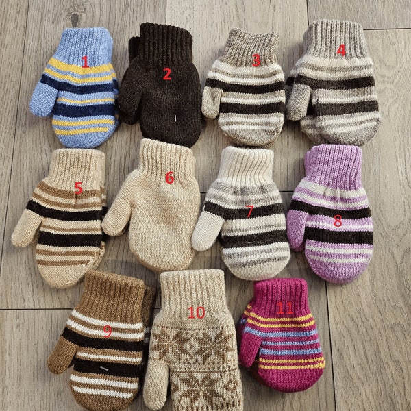 Kids' Mongolian Yak Wool Gloves (Various Sizes - See Description!!)