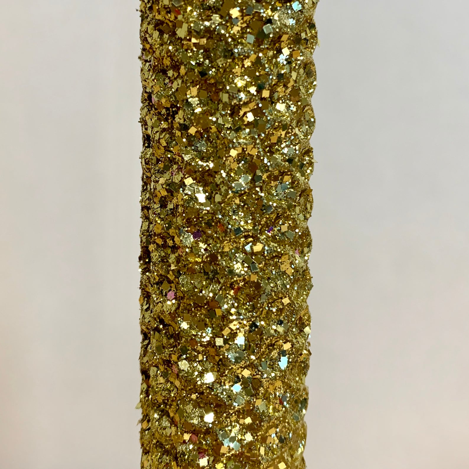 Hand Rolled Beeswax Glitter Taper Candles Gold Set Etsy