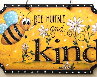 Bee Kind wall plaque