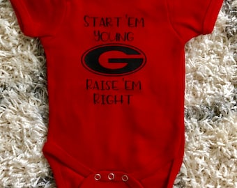 georgia bulldogs onesie