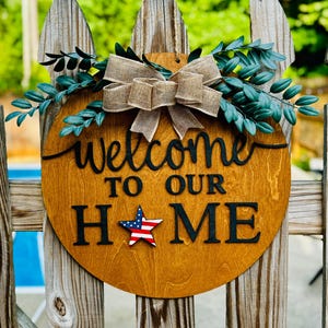 Interchangeable Welcome Sign | Door Hanger