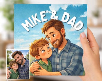 Personalized Storybook for Kids: Custom Father's Day Gift Cute Story for Dad from Child