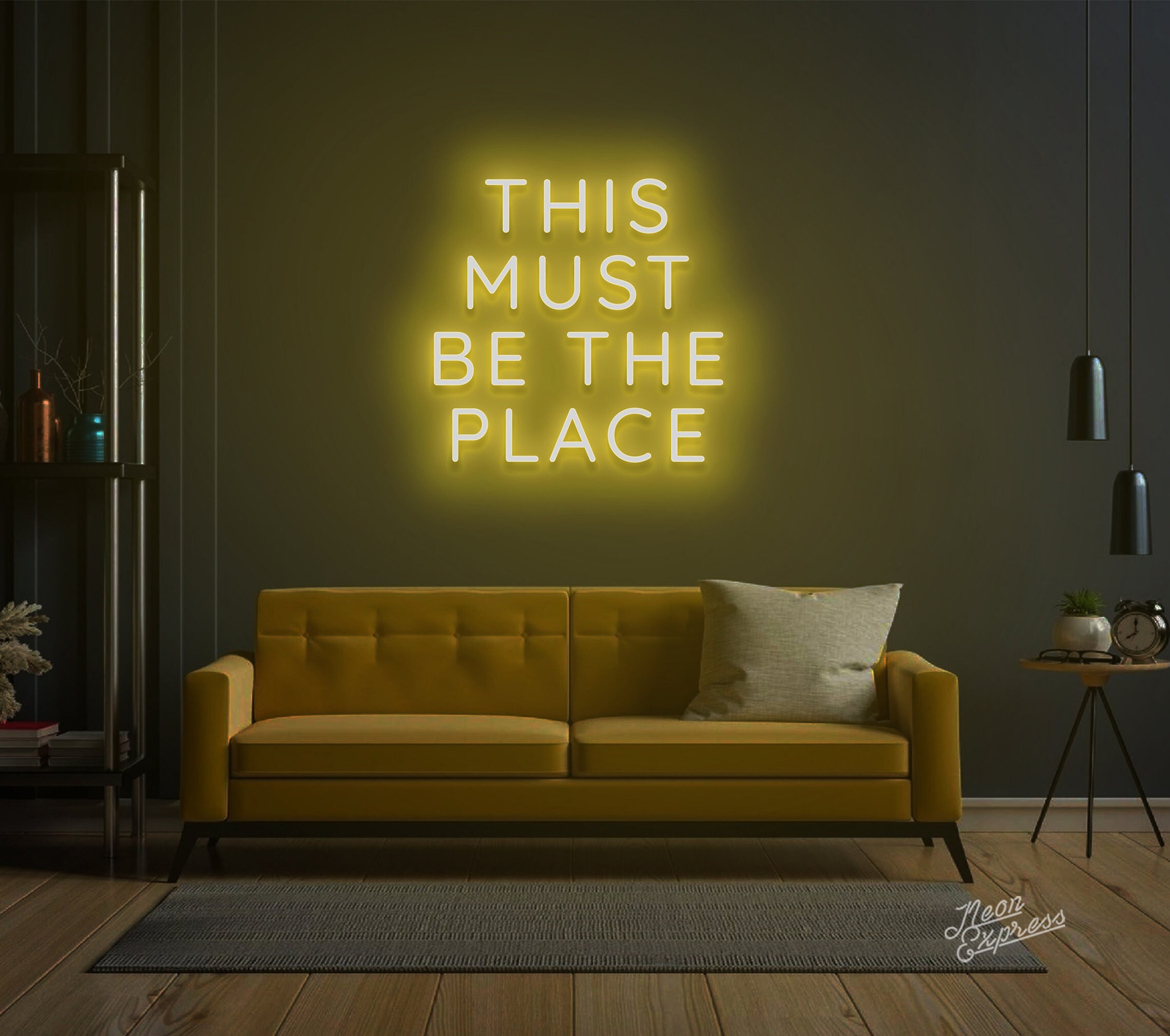 This Must Be the Place Neon Sign Custom Neon Sign Neon Sign Etsy