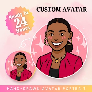 Custom Avatar Logo from Your Photo, Personalized Illustrated Portrait, Cartoon Profile Picture for Branding & Social Media, Avatar Profile