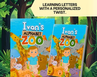 Customized Children’s Book – Zoo Alphabet Book with Your Child’s Face