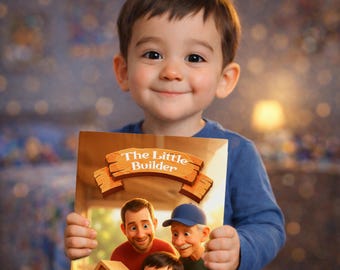 Livre pour enfants personnalisé - Le petit bricoleur, livre d'histoires pour enfants