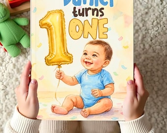 Personalized Story Book for Kids: Custom Baby 1st Birthday Gift