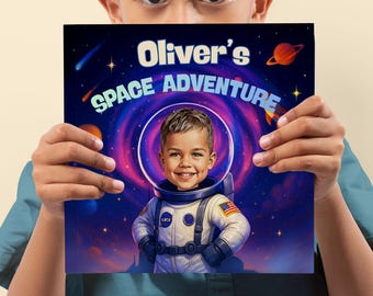 Livre d'aventures spatiales personnalisé - histoire d'avatar d'enfant personnalisé
