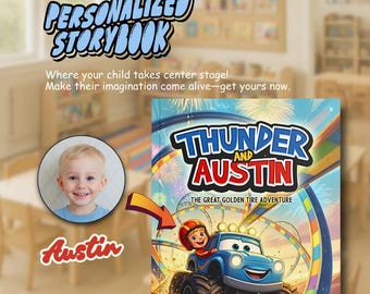 Personalisiertes Monstertruck-Buch • Benutzerdefinierte Kinder-Avatar-Story