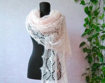 Sciarpa da sposa color pesca, coprispalle in pizzo per sposa o damigella d'onore