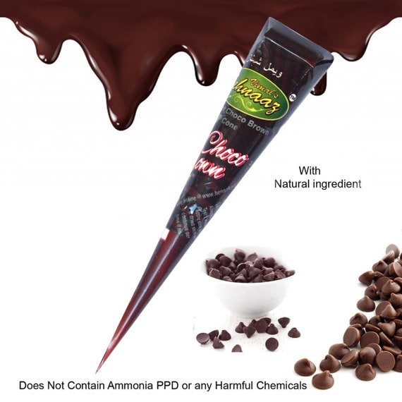 Vimal's Sehnaaz Instant Choco Brown Golecha Henna Mehandi Cone