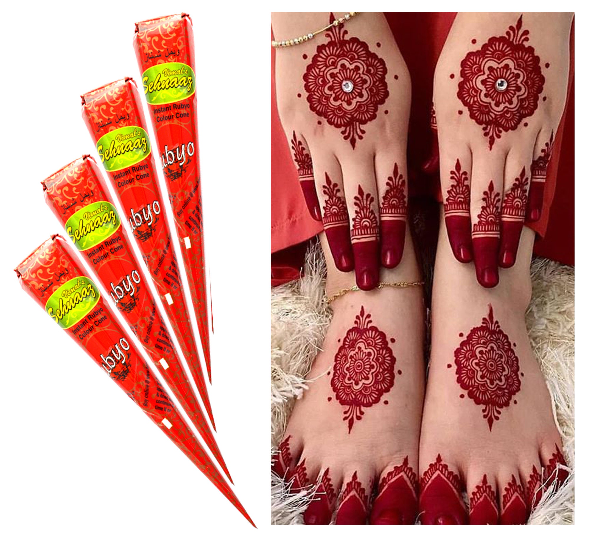 Buy AFRIN Henna Nails Cone (Big) Pack of 24 (14gm each) Online at Best  Prices in India - JioMart.