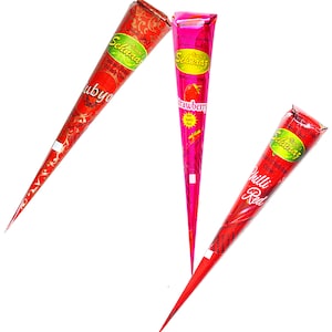 3 Different Shades of Red Instant Vimal's Sehnaaz Henna Mehandi Set of 3 Cones