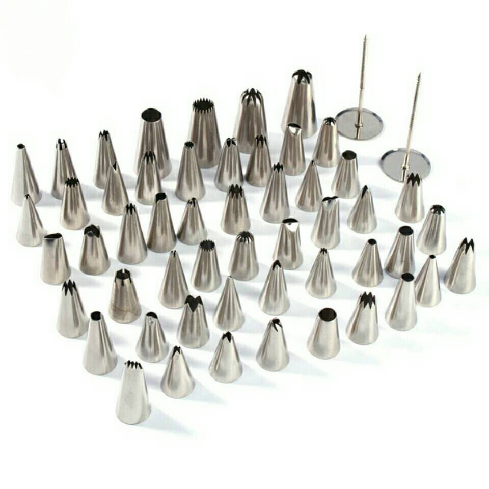 52pcs/Set Stainless Steel Icing Nozzles Piping Pastry Fondant Etsy