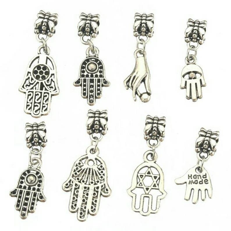 Bone Charm//Pendant Tibetan Antique Silver 17mm 10 Charms Accessory Jewellery