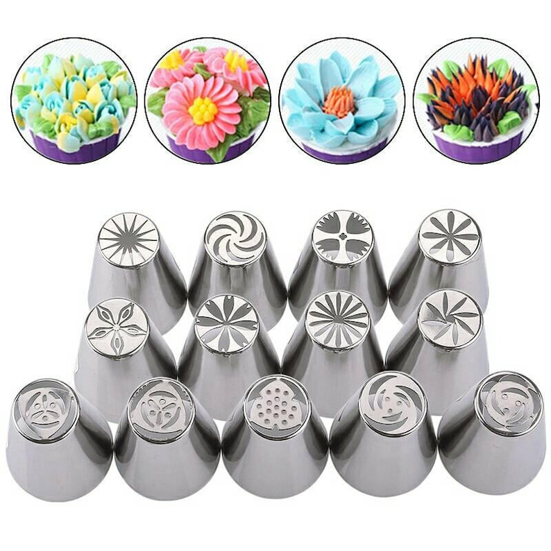 21,22 Décoration Gâteau Piping étoile givrage Tubes//Buses 13,14,15,16,17,18,19,20