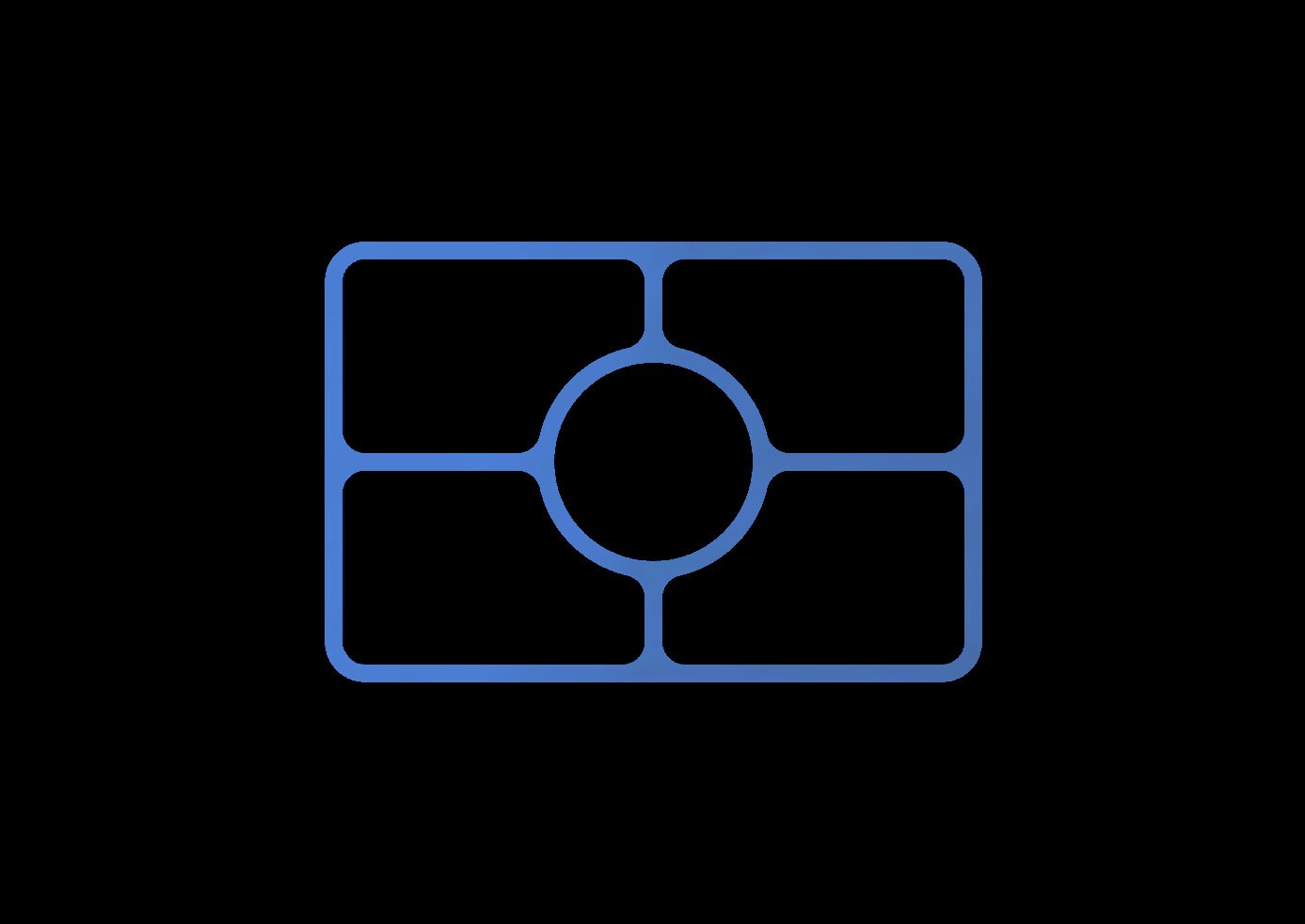 Catch All Tray Router Template Pattern for 18.25 X 12.25