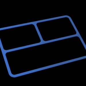 Catch all tray router template pattern for 16.17" x 10.87" tray.
