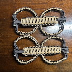 Jeep paracord FRONT handle JL/JLU 2018-2023 Tan & Black