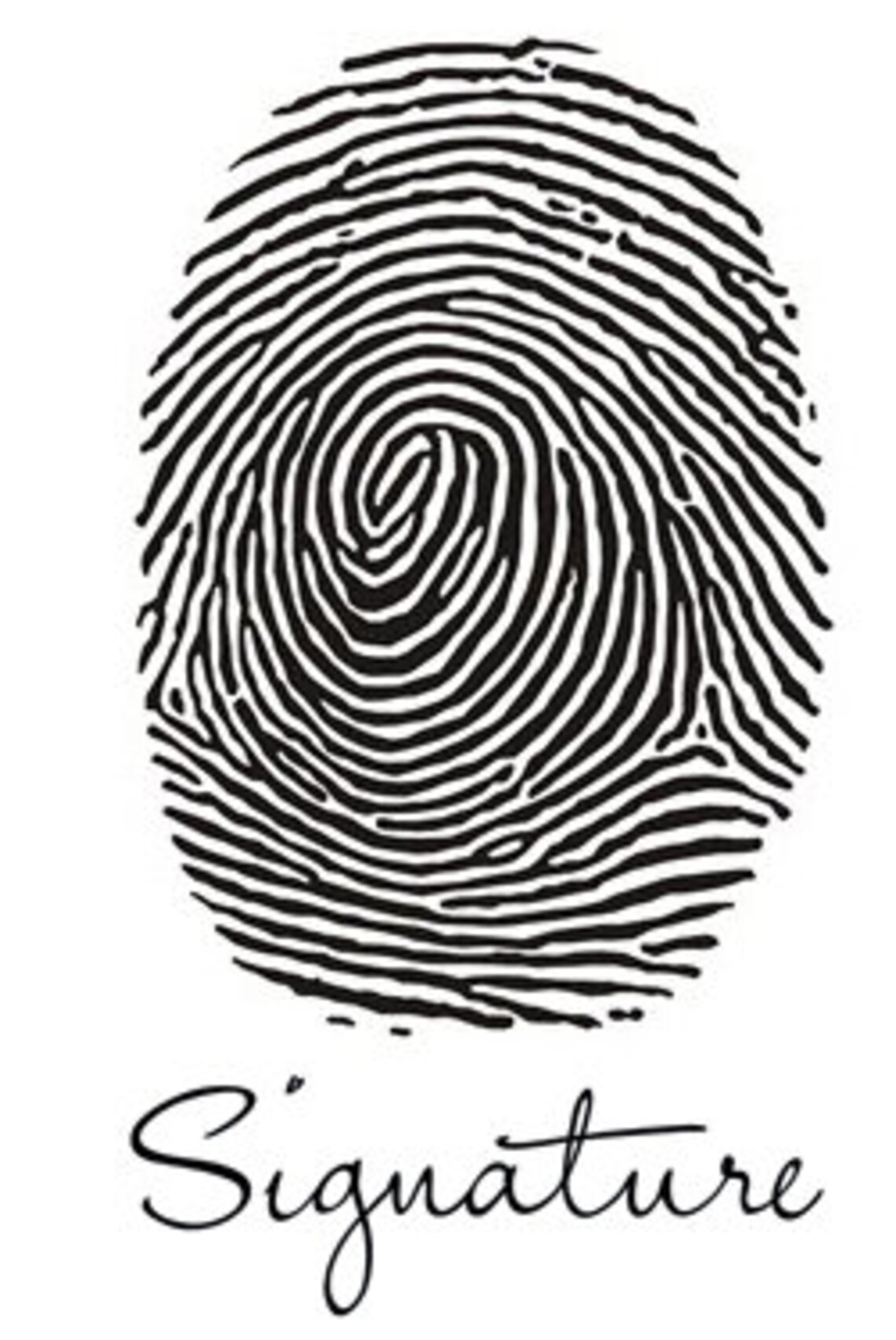 Fingerprint / Signature Engrave Etsy