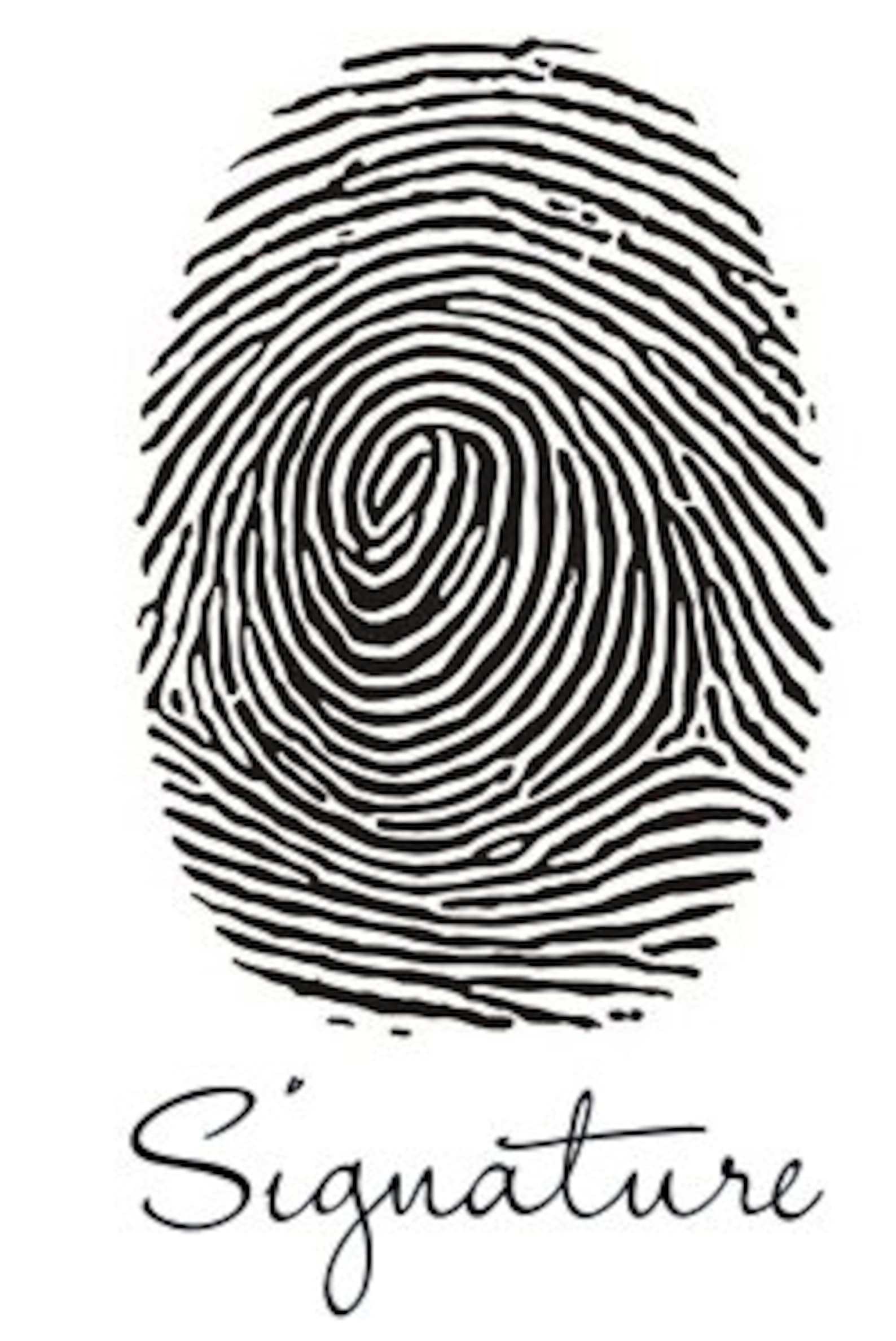 Fingerprint / Signature Engrave Etsy