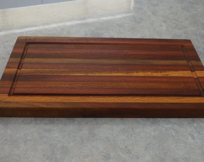 Mixed Timbers Chopping Board  (73) Solid timber.