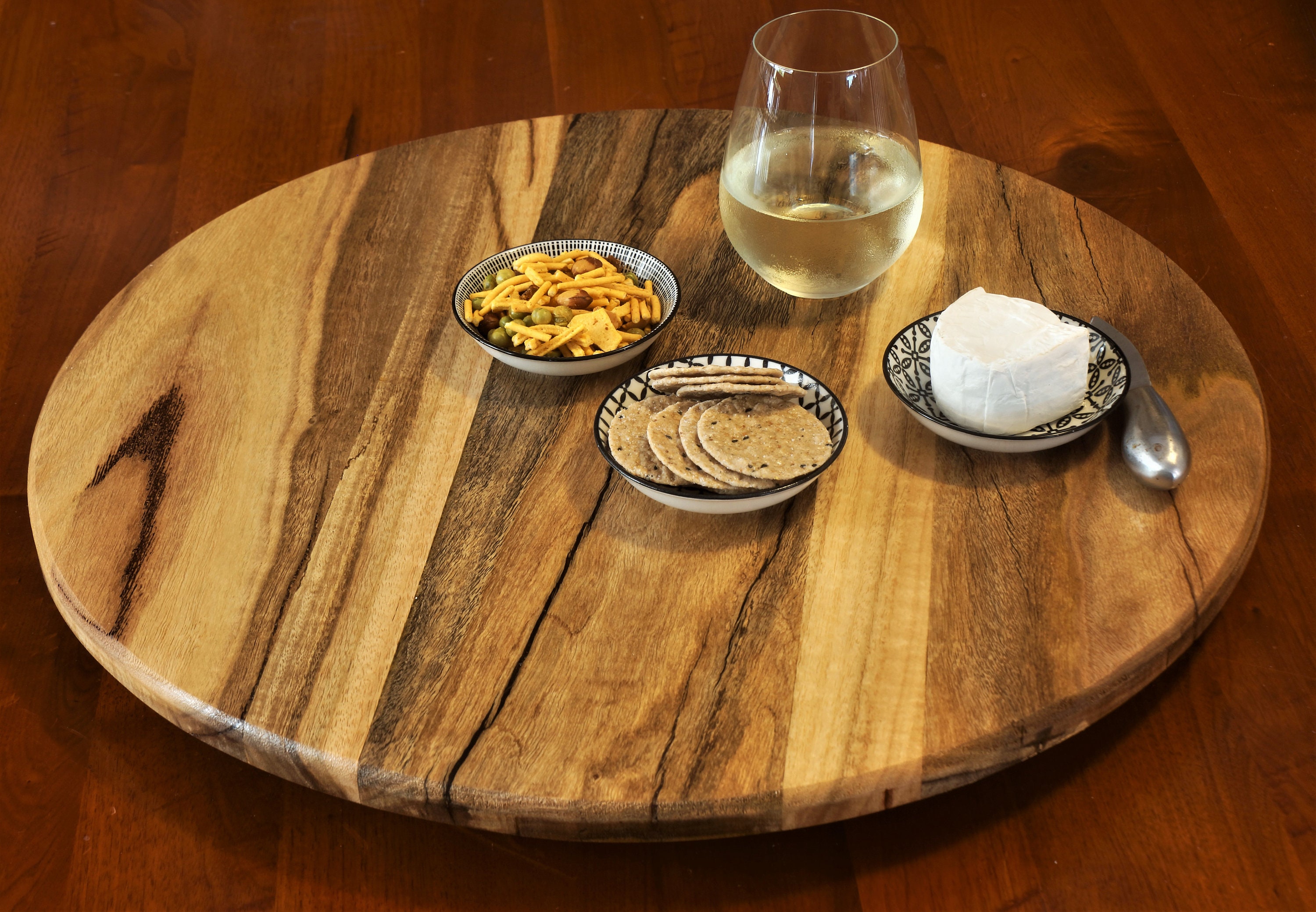 Lazy Susan in Marri Timber. 500mm Diameter.