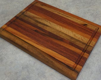 Mixed Timbers Chopping Board (83) Solid timber.