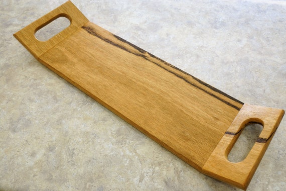Marri Serving Tray (23) with angled handles. Solid timber.