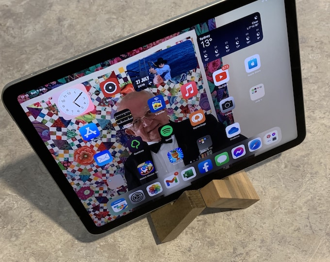 iPad Display Stand Made from Norfolk Pine, (2)  for Painting, Photo or cookbook